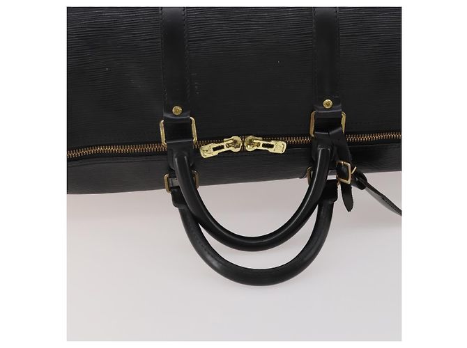 LOUIS VUITTON Epi Keepall 55 Boston Bag Noir Black M42952 LV Auth 194576 Nero - vista 7