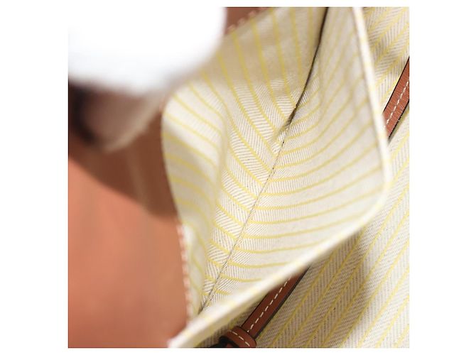 LOEWE Cushion Tote Small Tote Bag Canvas Yellow Auth 196303A Giallo - vista 23