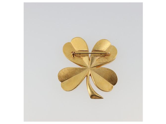 Spilla CHANEL Metallo Tono Oro CC Auth bs36553 - vista 3