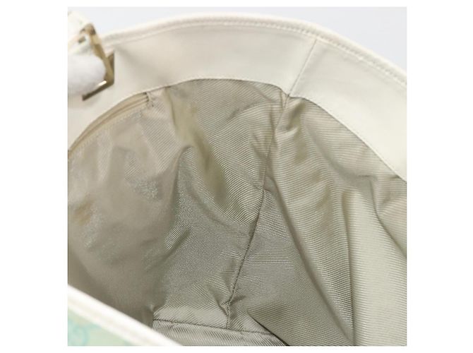 Borsa Tote GUCCI GG Canvas Light Blue Gold 002 1098 Auth 195045 D'oro Blu chiaro - vista 18