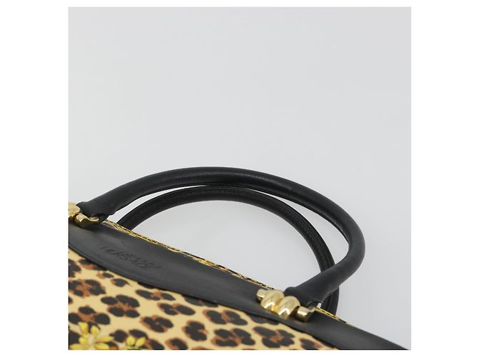 Borsa Tote Gianni Versace PVC Canvas Yellow Gold Auth bs36718 D'oro Giallo - vista 8