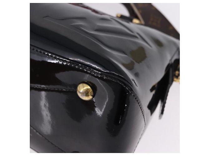 Borsa Louis Vuitton Tote Miroir Patent 2way Black M54626 LV Auth bs36411 Nero - vista 15