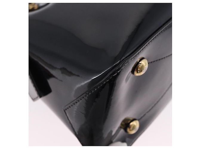Borsa Louis Vuitton Tote Miroir Patent 2way Black M54626 LV Auth bs36411 Nero - vista 16