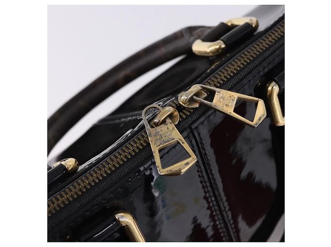 Borsa Louis Vuitton Tote Miroir Patent 2way Black M54626 LV Auth bs36411 Nero - vista 18