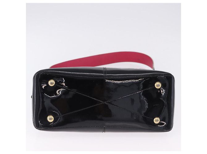 Borsa Louis Vuitton Tote Miroir Patent 2way Black M54626 LV Auth bs36411 Nero - vista 5
