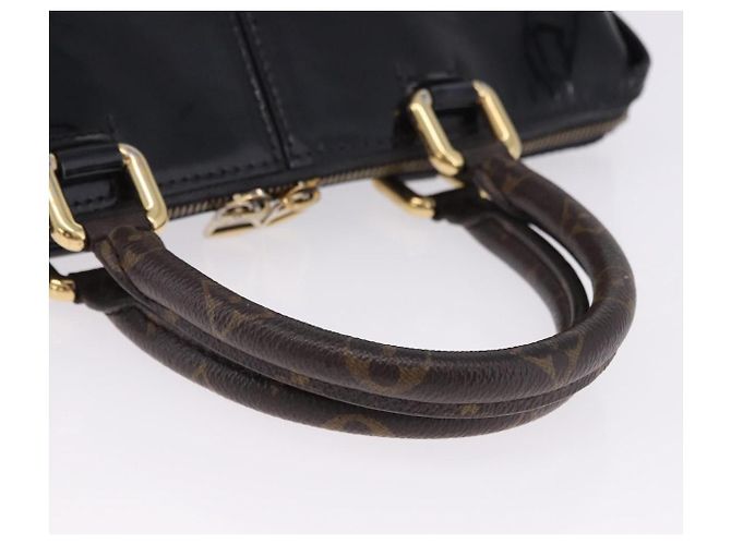 Borsa Louis Vuitton Tote Miroir Patent 2way Black M54626 LV Auth bs36411 Nero - vista 7