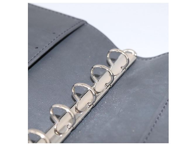LOUIS VUITTON Monogram Mat Agenda PM Day Planner Cover Black R20932 Auth 194461A Noir - vue 20