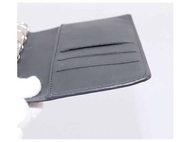 LOUIS VUITTON Monogram Mat Agenda PM Day Planner Cover Black R20932 Auth 194461A Noir - vue 21