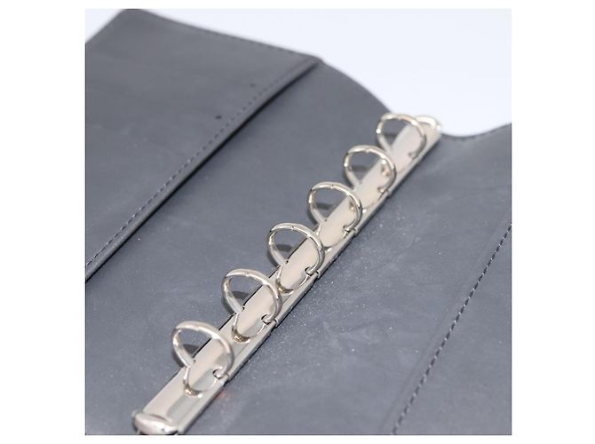 LOUIS VUITTON Monogram Mat Agenda PM Day Planner Cover Black R20932 Auth 194461A Noir - vue 9