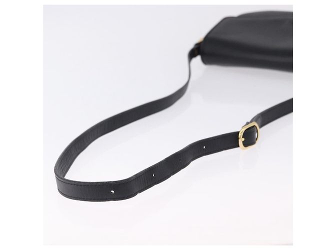 Borsa a tracolla Burberrys in pelle nera e oro Auth ka5693 Nero D'oro - vista 7