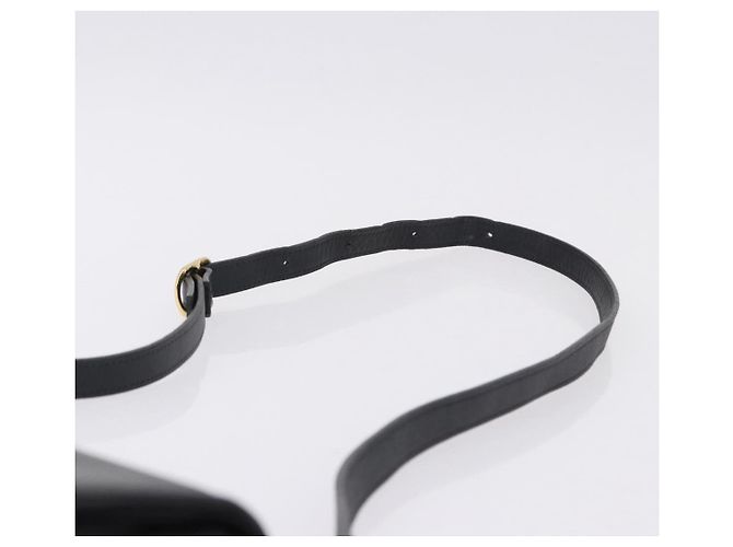 Borsa a tracolla Burberrys in pelle nera e oro Auth ka5693 Nero D'oro - vista 8