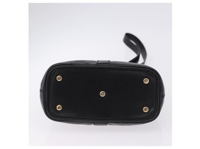Céline Borsa a tracolla CELINE in pelle nera e oro Auth 193354 Nero D'oro - vista 10