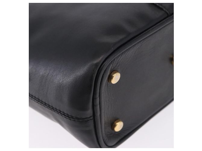 Céline Borsa a tracolla CELINE in pelle nera e oro Auth 193354 Nero D'oro - vista 11