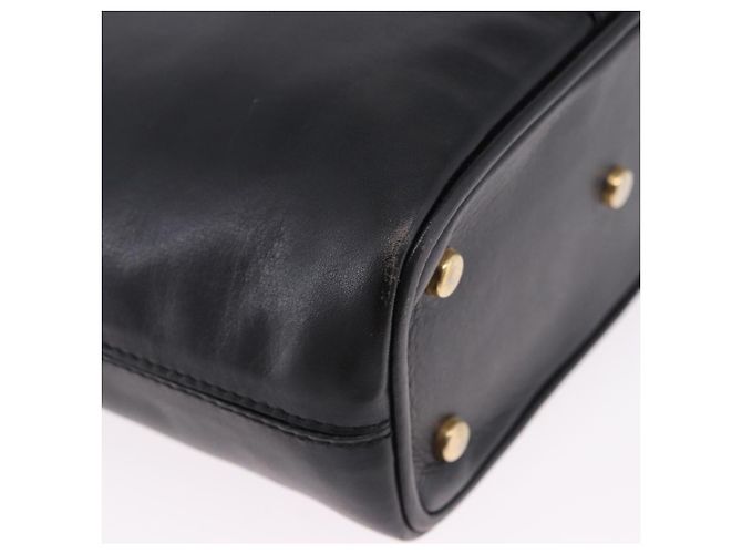 Céline Borsa a tracolla CELINE in pelle nera e oro Auth 193354 Nero D'oro - vista 13