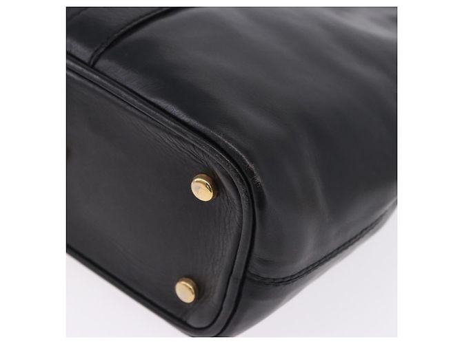 Céline Borsa a tracolla CELINE in pelle nera e oro Auth 193354 Nero D'oro - vista 14
