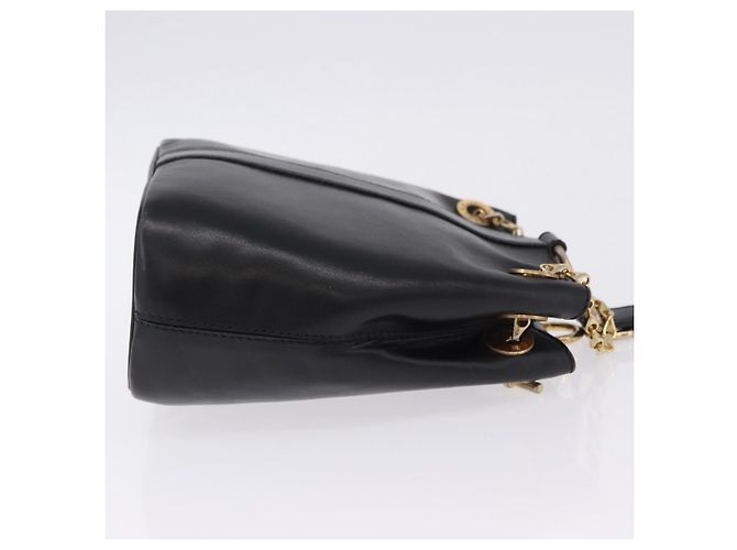 Céline Borsa a tracolla CELINE in pelle nera e oro Auth 193354 Nero D'oro - vista 4