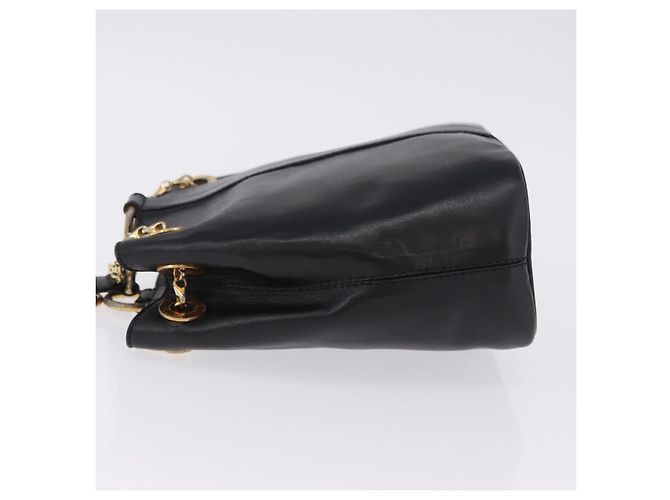Céline Borsa a tracolla CELINE in pelle nera e oro Auth 193354 Nero D'oro - vista 5