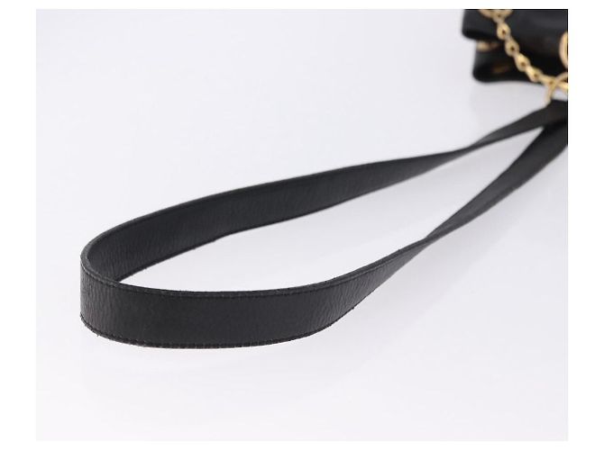 Céline Borsa a tracolla CELINE in pelle nera e oro Auth 193354 Nero D'oro - vista 7