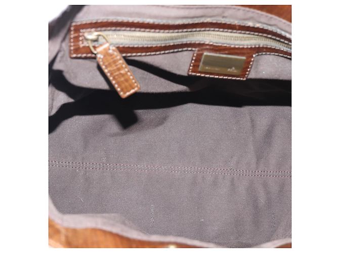 Borsa a mano FENDI Canvas Gray Brown 8BN162 Auth 196102 Marrone - vista 15