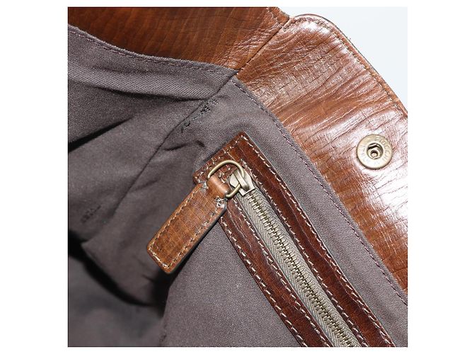 Borsa a mano FENDI Canvas Gray Brown 8BN162 Auth 196102 Marrone - vista 18