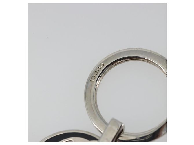Portachiavi GUCCI Interlocking G Metallo Silver Auth 196162A Argento - vista 11