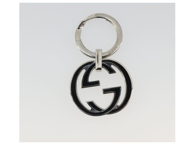 Portachiavi GUCCI Interlocking G Metallo Silver Auth 196162A Argento - vista 2