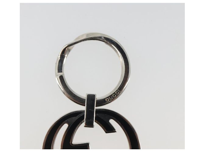 Portachiavi GUCCI Interlocking G Metallo Silver Auth 196162A Argento - vista 3