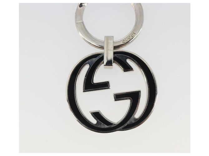 Portachiavi GUCCI Interlocking G Metallo Silver Auth 196162A Argento - vista 5