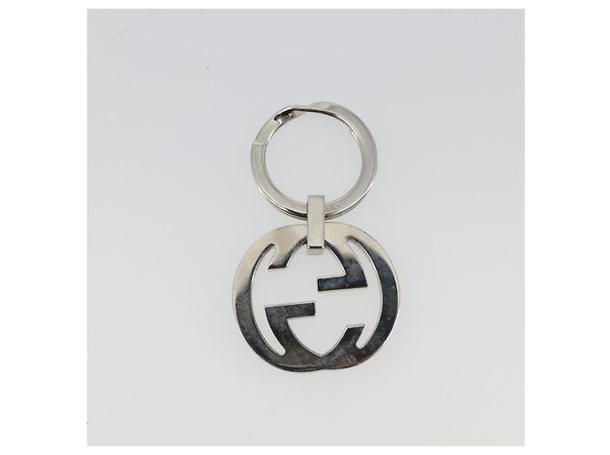 Portachiavi GUCCI Interlocking G Metallo Silver Auth 196162A Argento - vista 6