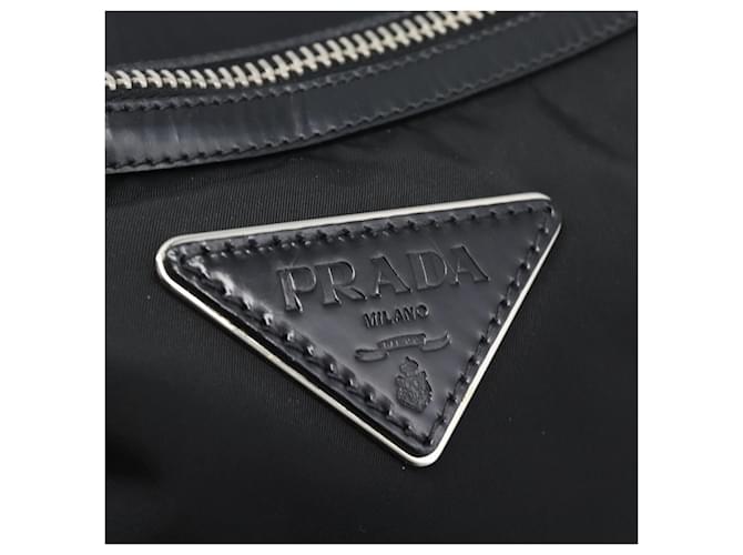 Borsa a Tracolla PRADA Nylon Black Silver Auth 196016A Nero Argento - vista 18
