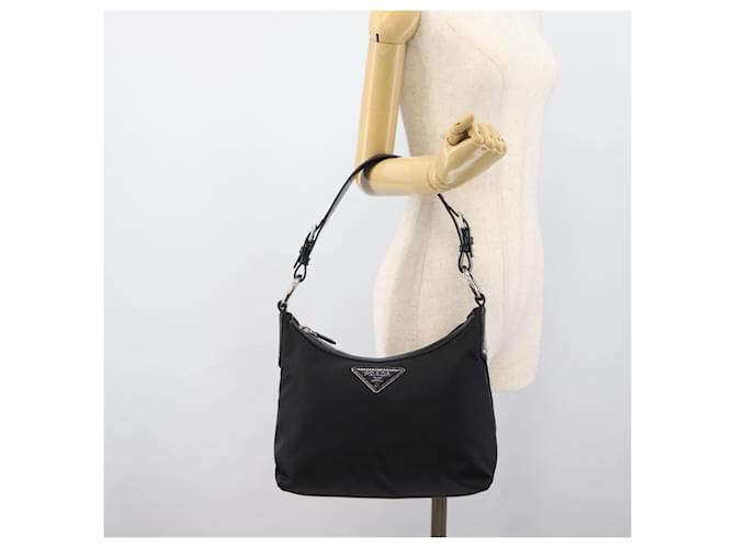 Borsa a Tracolla PRADA Nylon Black Silver Auth 196016A Nero Argento - vista 24