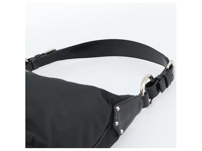 Borsa a Tracolla PRADA Nylon Black Silver Auth 196016A Nero Argento - vista 9