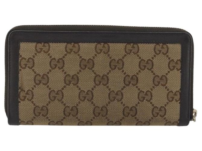 GUCCI GG Canvas Long Wallet Beige Gold 308012 Auth bs36775 Golden - Ansicht 3