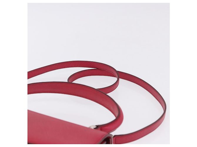 Borsa Salvatore Ferragamo Gancini in pelle 2way Rosa Argento Auth 196831V - vista 10