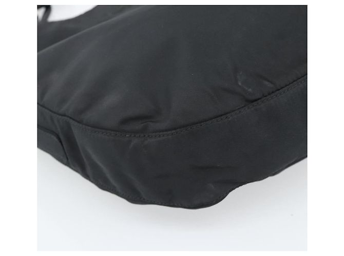 Borsa a tracolla con catena PRADA Nylon Black Silver Auth bs36754A Nero Argento - vista 14