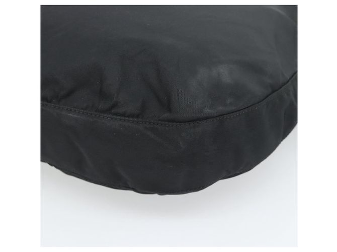 Borsa a tracolla con catena PRADA Nylon Black Silver Auth bs36754A Nero Argento - vista 15
