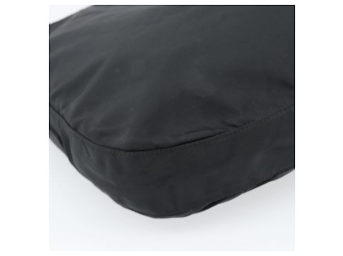 Borsa a tracolla con catena PRADA Nylon Black Silver Auth bs36754A Nero Argento - vista 16