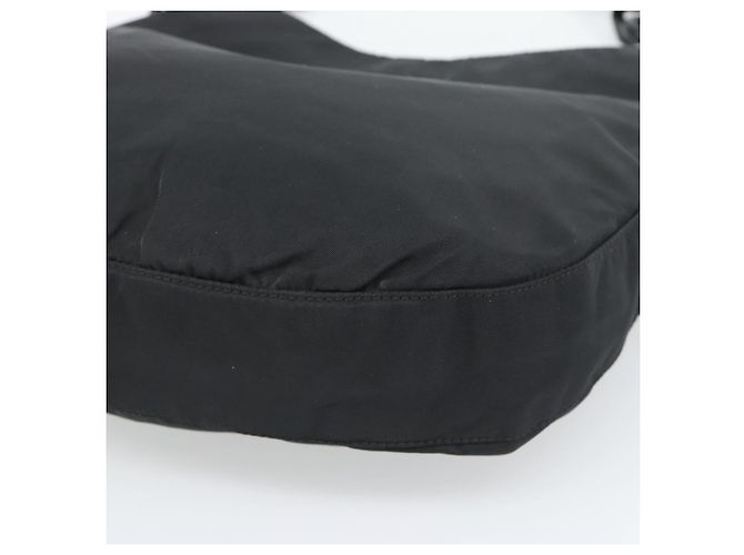 Borsa a tracolla con catena PRADA Nylon Black Silver Auth bs36754A Nero Argento - vista 9