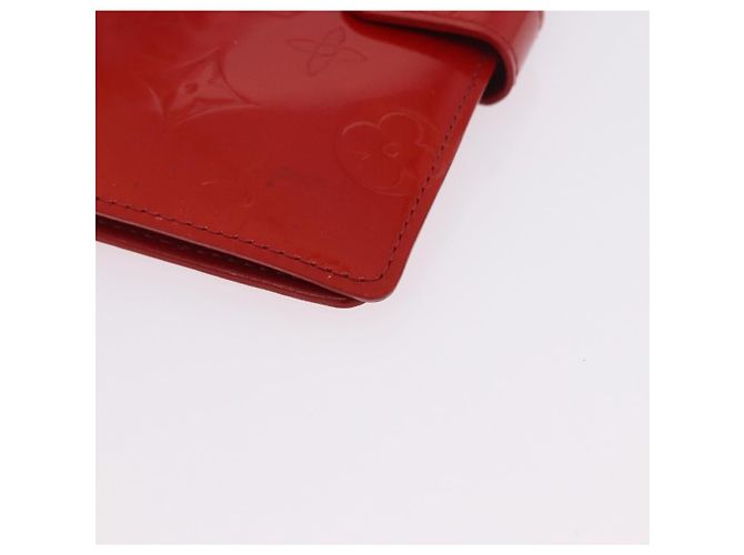 LOUIS VUITTON Monogram Vernis Agenda PM Planner Cover Rouge R21003 Auth 180968A Roja - vista 14
