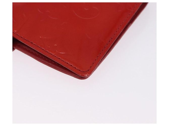 LOUIS VUITTON Monogram Vernis Agenda PM Planner Cover Rouge R21003 Auth 180968A Roja - vista 15