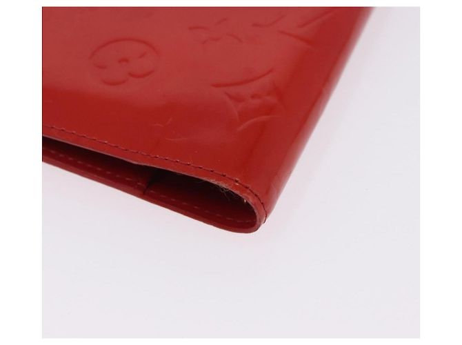LOUIS VUITTON Monogram Vernis Agenda PM Planner Cover Rouge R21003 Auth 180968A Roja - vista 16