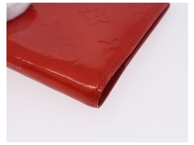 LOUIS VUITTON Monogram Vernis Agenda PM Planner Cover Rouge R21003 Auth 180968A Roja - vista 7