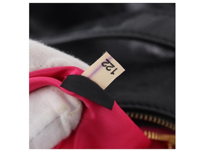 Borsa a tracolla Miu Miu in pelle nera e oro Auth 195676M Nero D'oro - vista 11