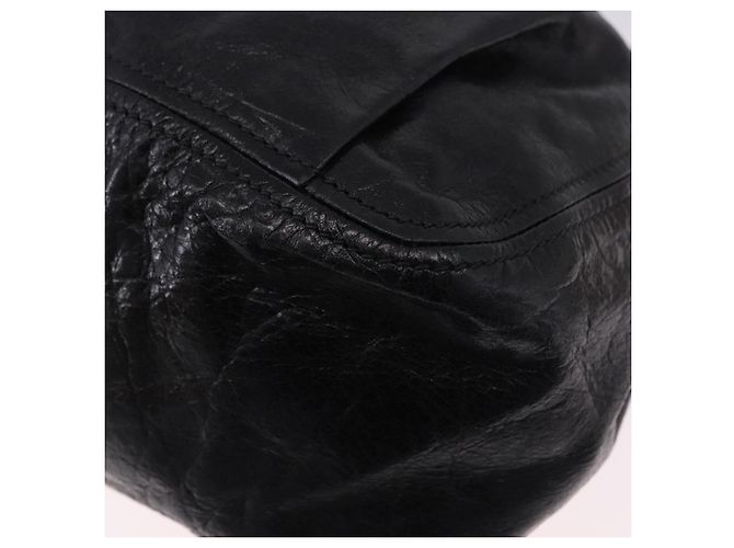 Borsa a tracolla Miu Miu in pelle nera e oro Auth 195676M Nero D'oro - vista 15
