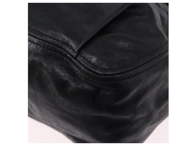 Borsa a tracolla Miu Miu in pelle nera e oro Auth 195676M Nero D'oro - vista 17