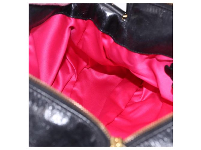 Borsa a tracolla Miu Miu in pelle nera e oro Auth 195676M Nero D'oro - vista 21