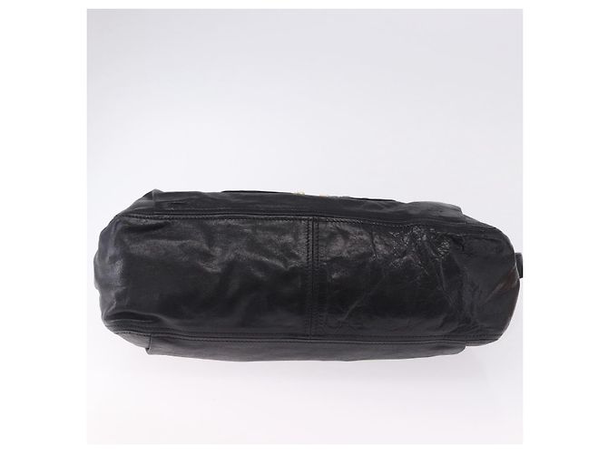 Borsa a tracolla Miu Miu in pelle nera e oro Auth 195676M Nero D'oro - vista 5