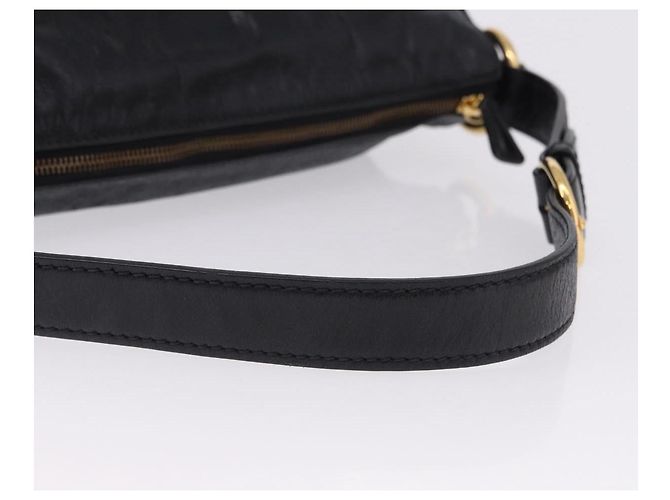Borsa a tracolla Miu Miu in pelle nera e oro Auth 195676M Nero D'oro - vista 7