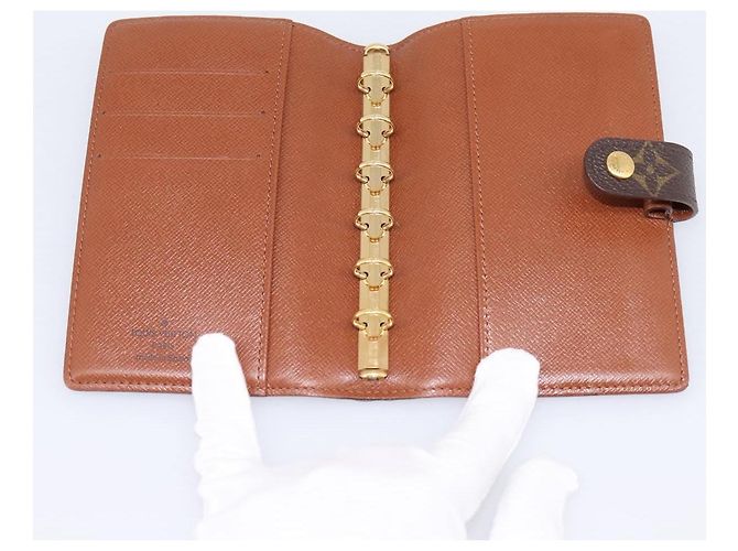 LOUIS VUITTON Monogram Agenda PM Day Planner Cover R20005 LV Auth 180952 Monograma - vista 8