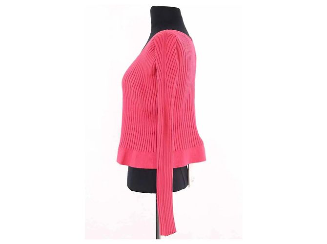 Jacquemus La maille Pralu Cardigan aus Wolle Rosa Pink - Ansicht 3